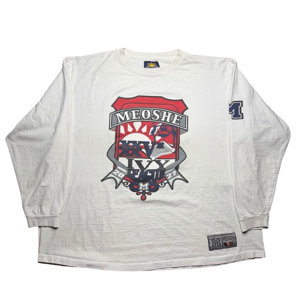 Vintage 2000s Meoshe rap long sleeve baggy loose shirt